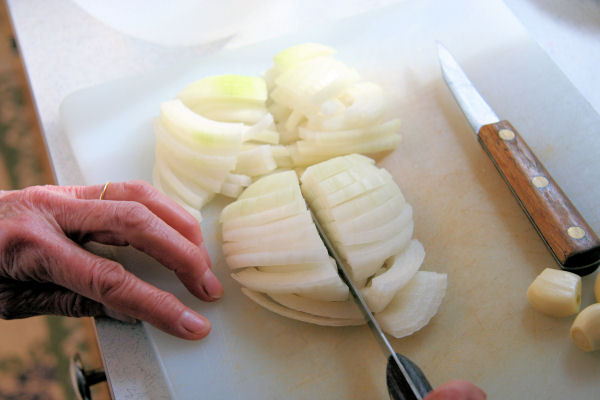 Step Five - Cut Onion