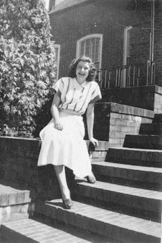 Bernice Chase at Linfield in 1949