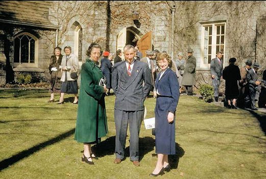 Bernice Chase and Parents at Linfield