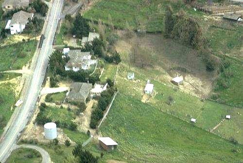 Our Fairview House from Our Airplane