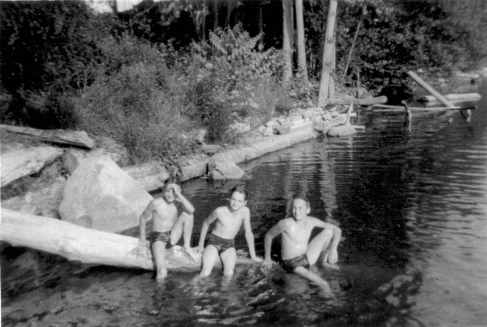 Three Noll Boys at Clear Lake