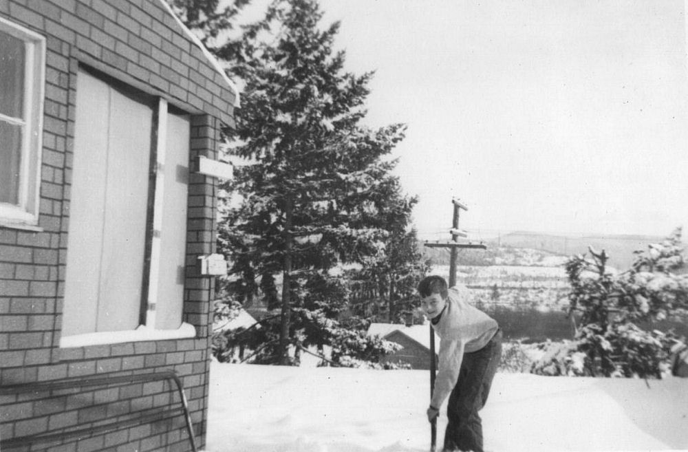 Paul Shovels Snow off the Roof