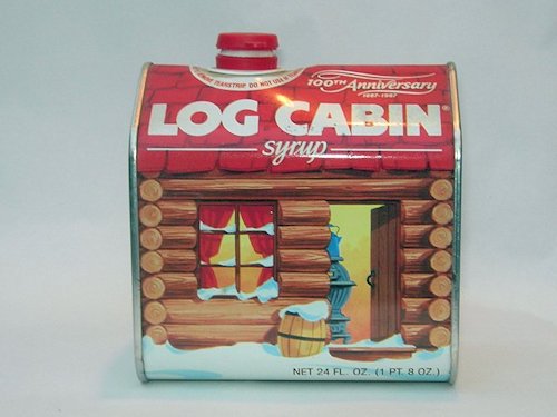 Log Cabin Syrup Can - Photo 2