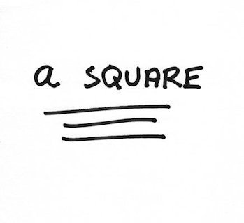 A Square with Three Lines