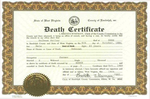 Death Certificate - Page 4