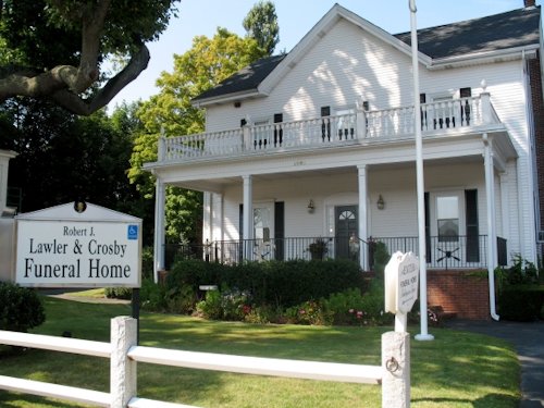  In the Front Yard of a Funeral Home