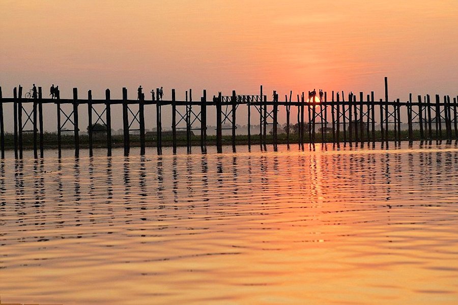 Taungthaman Lake in Myanmar  