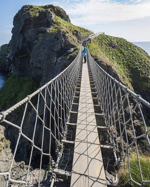 Carrick-a-Rede Rope Bridge in Northern Ireland  