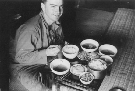 An American Soldier Eats Breakfast