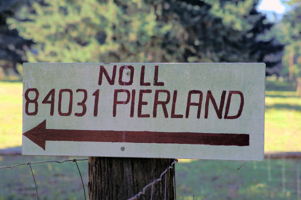Pierland Lane Sign