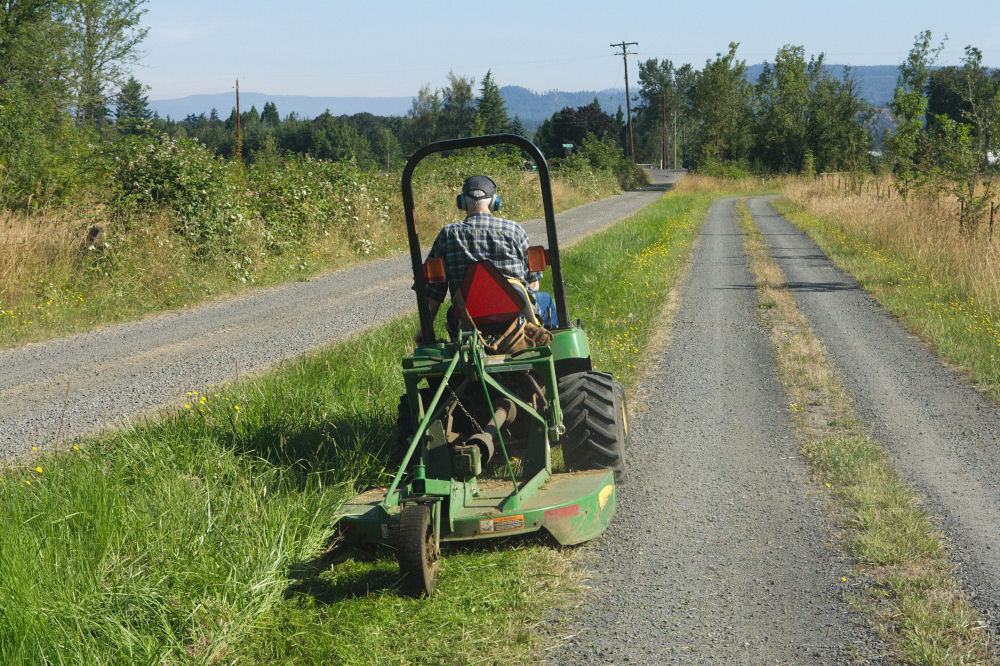 Paul Mows our Acreage