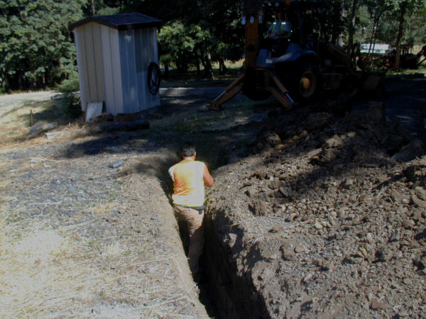 Hand Dig for Sewer Line