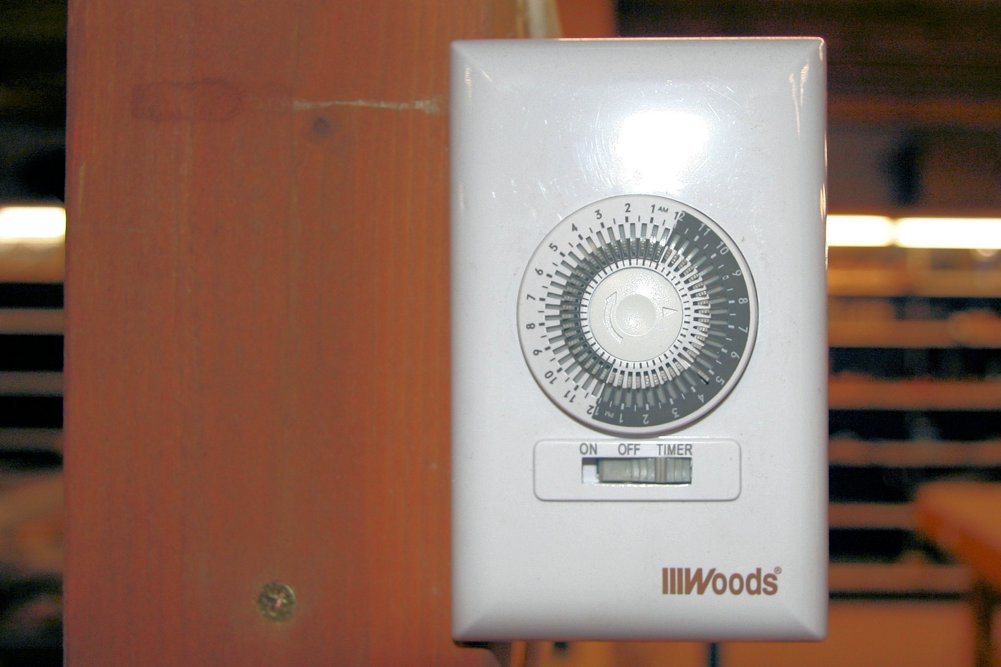 Attic Fan Timer Wood 