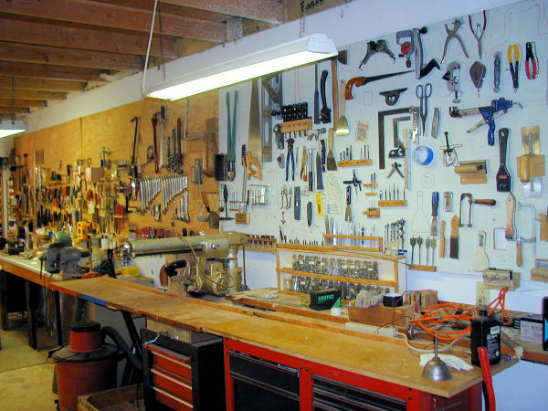Paul's Shop Tool wall
