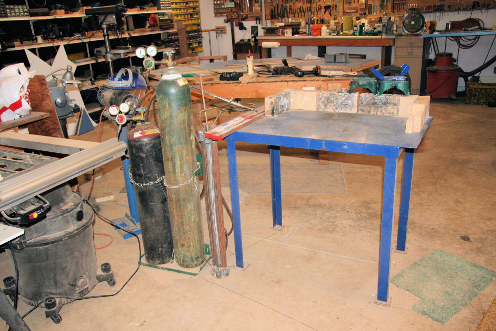 Gas Welder and Table 