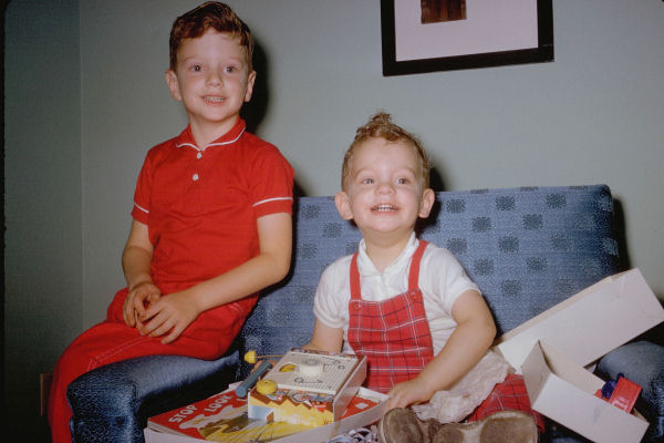 Landon at Two Years with brother Chet, Five, 1962