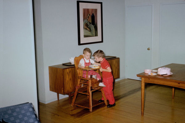 Landon at Two Years with brother Chet, Five, 1962