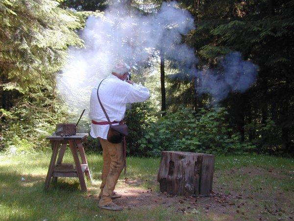 Fort Clatsop Musket Fire Demonstration