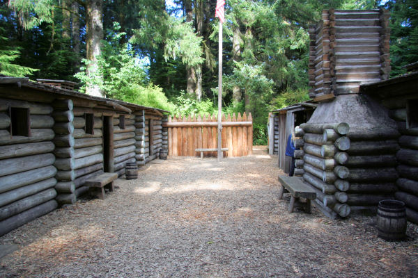 Inside Fort Clatsop