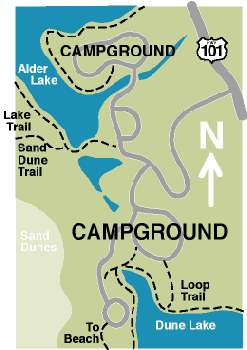 Alder Dune Campground Layout