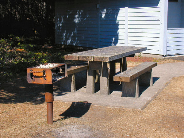 Table and Fire Pit