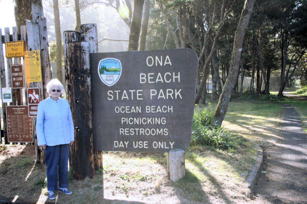 Ona Beach State Park Sign