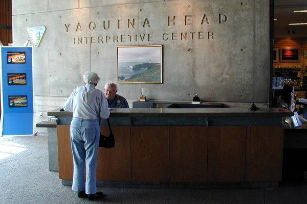 Inside the Yaquina Head Visitors Center