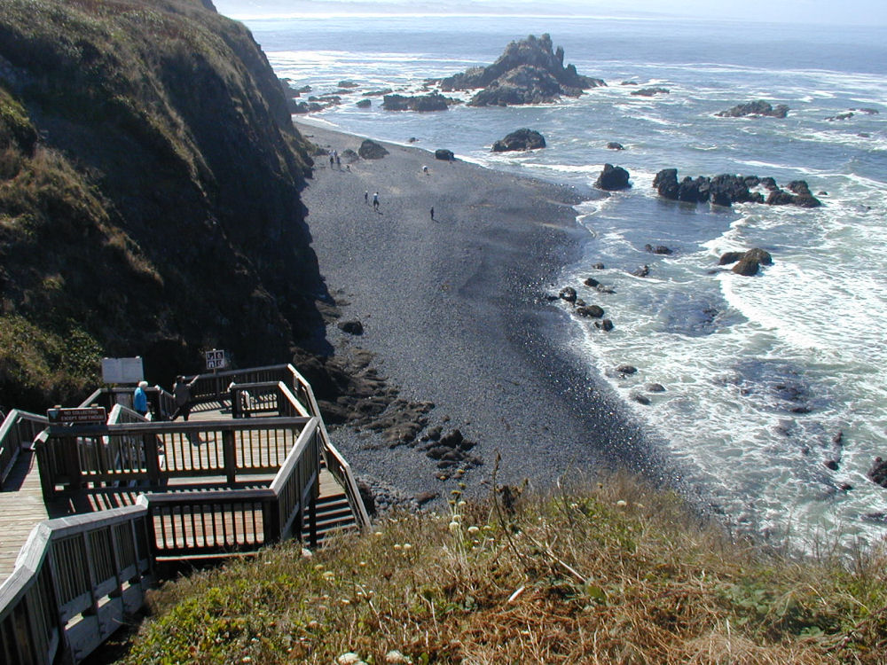 Stairs to Beach at Yaquina Head