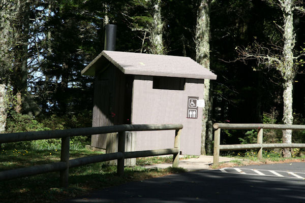 Restroom at Lookout Parking Area