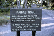Kaibab Trail Sign