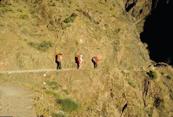 Up the Bright Angel Trail