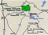 Map to Lassen Park
