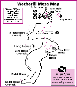 Wetherill Mesa Area Map