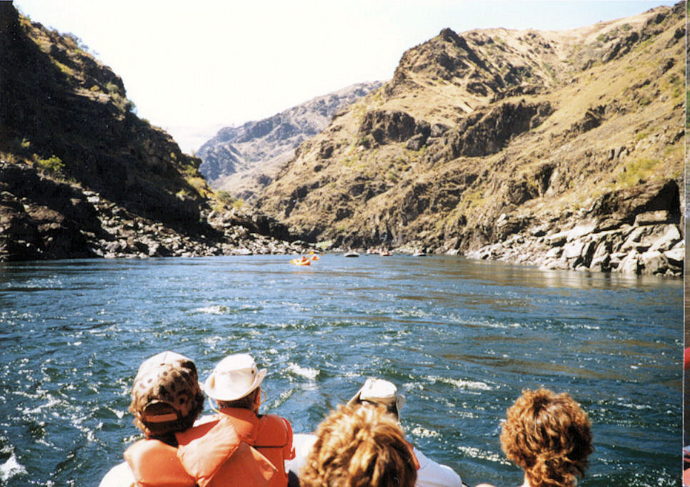 salmon rafting trip river riggins idaho 1985 return