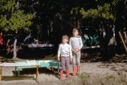 Chet and Landon at Camp Site