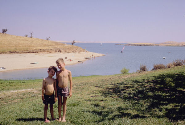 Chet and Landon at the Lake