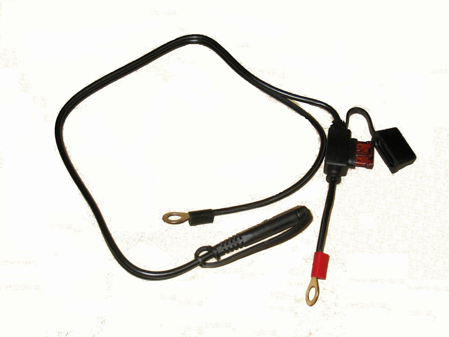 Battery Tender 081-0069-6 Ring Terminal Harness with Black Fused 2-Pin Quick Disconnect Plug  
